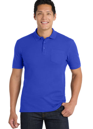 Port Authority® Core Classic Pique Pocket Polo. K100P - True Royal | Port Authority