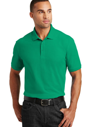 Port Authority® Core Classic Pique Polo. K100 - Bright Kelly Green | Port Authority