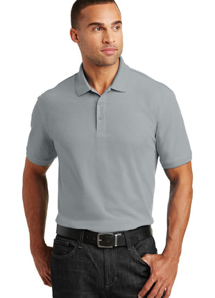 Port Authority® Core Classic Pique Polo. K100 - Gusty Grey | Port Authority