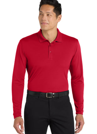 Port Authority ® Dry Zone ® UV Micro-Mesh Long Sleeve Polo K110LS - Rich Red | Port Authority