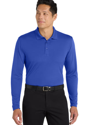 Port Authority ® Dry Zone ® UV Micro-Mesh Long Sleeve Polo K110LS - True Royal | Port Authority