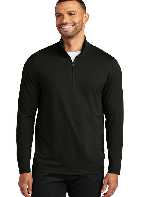 Port Authority® Dry Zone® UV Micro-Mesh 1/4-Zip K112 - Deep Black | Port Authority