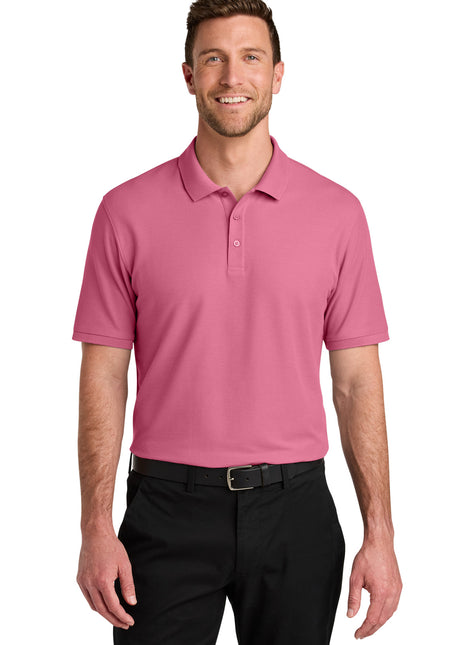 Port Authority® Wearever Signature Pique Polo K200 - Awareness Pink | Port Authority