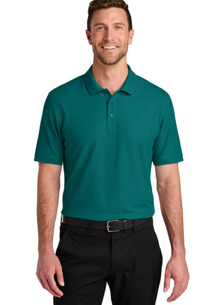 Port Authority® Wearever Signature Pique Polo K200 - Teal Green | Port Authority