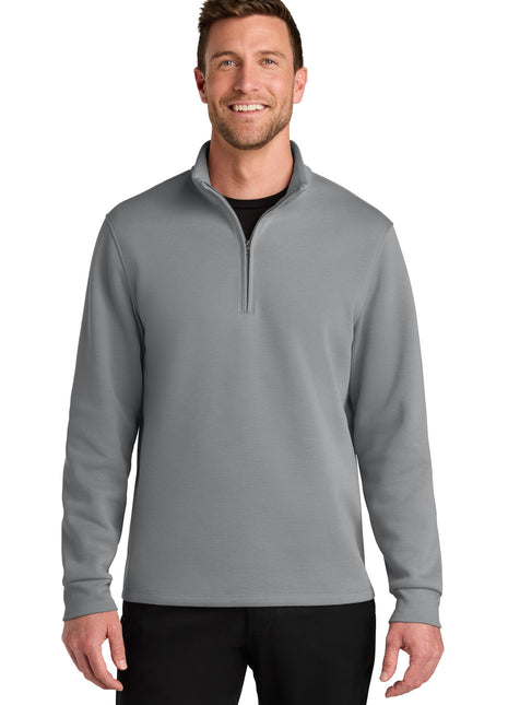 Port Authority® Wearever Signature Double Pique 1/4-Zip K210 - Gusty Grey | Port Authority