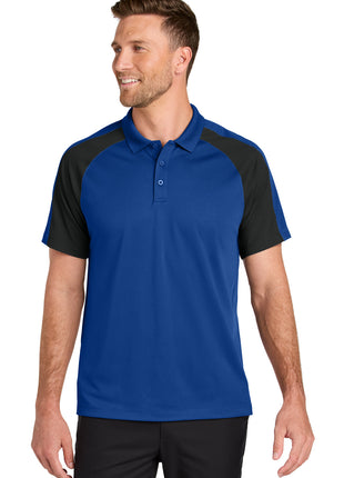 Port Authority® Wearever Performance Pique Colorblock Polo K247 - True Royal/ Black | Port Authority