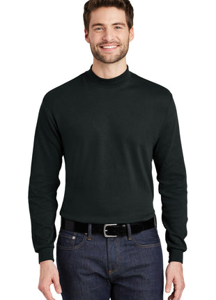 Port Authority® Interlock Knit Mock Turtleneck.  K321 - Black | Port Authority