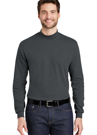 Port Authority® Interlock Knit Mock Turtleneck.  K321 - Steel Grey | Port Authority