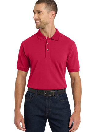 Port Authority® Heavyweight Cotton Pique Polo.  K420 - Red | Port Authority