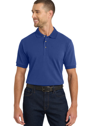 Port Authority® Heavyweight Cotton Pique Polo.  K420 - Royal | Port Authority