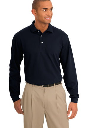 Port Authority® Rapid Dry™ Long Sleeve Polo.  K455LS - Classic Navy | Port Authority