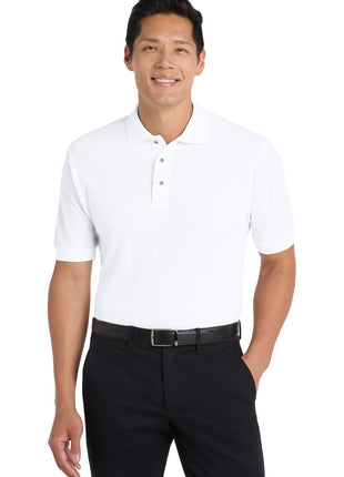 Port Authority® Extended Size Silk Touch™ Polo K500ES - White | Port Authority