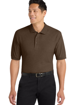 Port Authority® Silk Touch™ Polo K500 - Coffee Bean | Port Authority