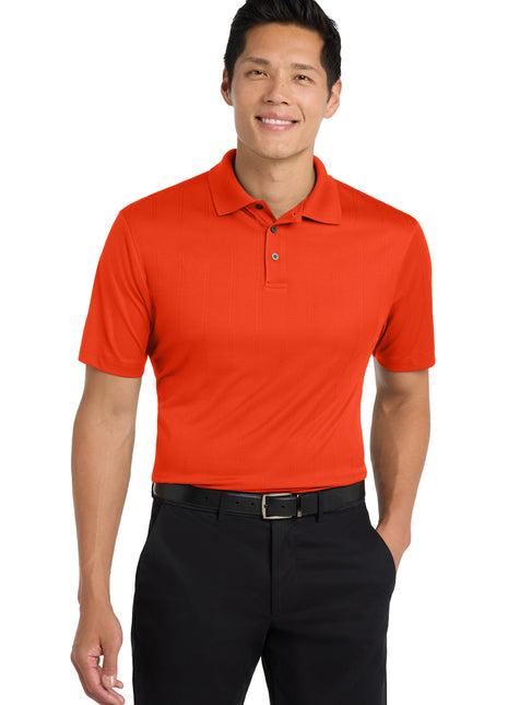 Port Authority® Performance Fine Jacquard Polo. K528 - Autumn Orange | Port Authority