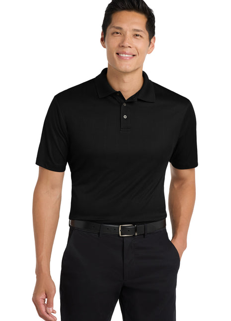 Port Authority® Performance Fine Jacquard Polo. K528 - Black | Port Authority
