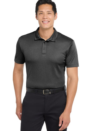 Port Authority ® Heathered Silk Touch ™ Performance Polo. K542 - Black Heather | Port Authority