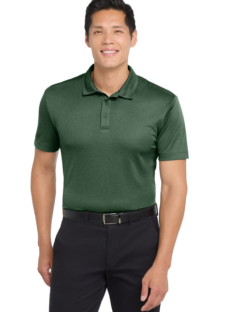 Port Authority ® Heathered Silk Touch ™ Performance Polo. K542 - Green Glen Heather | Port Authority