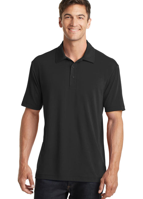 Port Authority® Cotton Touch™ Performance Polo. K568 - Black | Port Authority