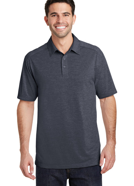 Port Authority® Digi Heather Performance Polo. K574 - Dark Grey | Port Authority
