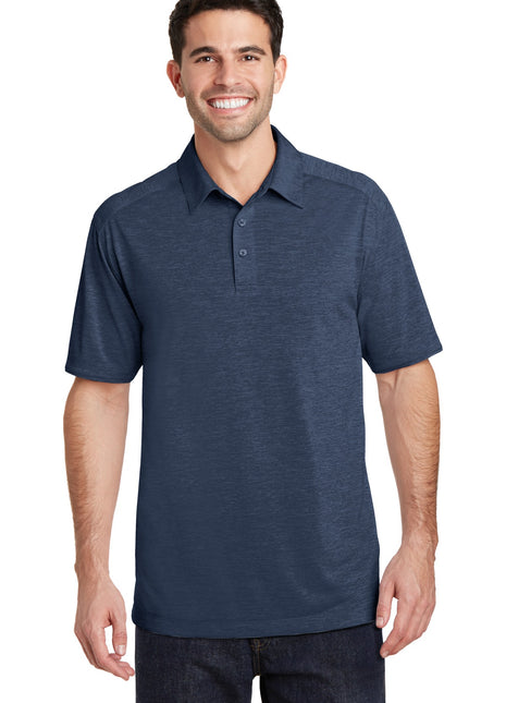 Port Authority® Digi Heather Performance Polo. K574 - Dress Blue Navy | Port Authority