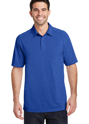 Port Authority® Digi Heather Performance Polo. K574 - True Royal | Port Authority