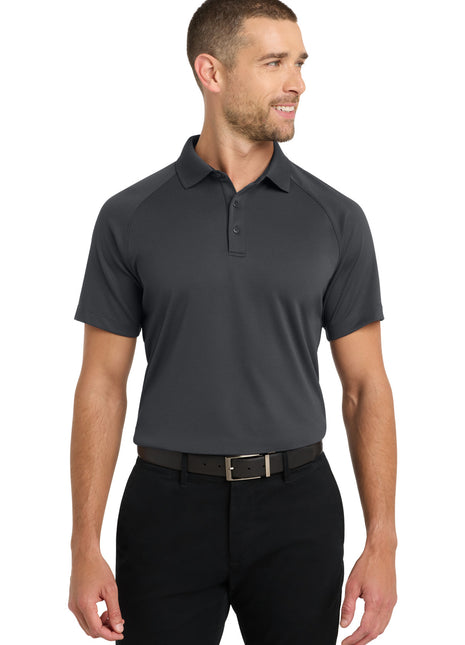 Port Authority® Crossover Raglan Polo. K575 - Battleship Grey | Port Authority