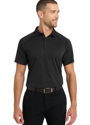 Port Authority® Crossover Raglan Polo. K575 - Black | Port Authority