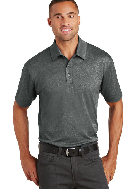 Port Authority® Trace Heather Polo. K576 - Charcoal Heather | Port Authority