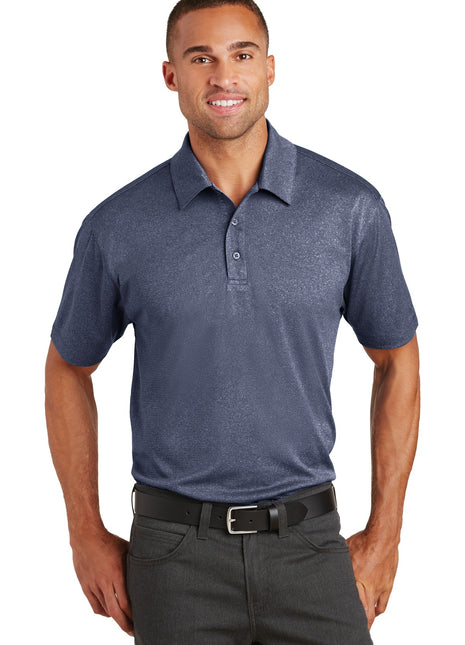 Port Authority® Trace Heather Polo. K576 - True Navy Heather | Port Authority