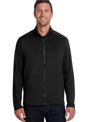Port Authority® Accord Stretch Fleece Full-Zip K595 - Black | Port Authority