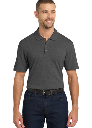Port Authority® EZCotton® Polo. K8000 - Charcoal Heather | Port Authority