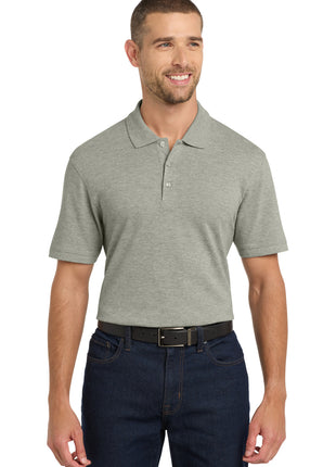 Port Authority® EZCotton® Polo. K8000 - Oxford Heather | Port Authority