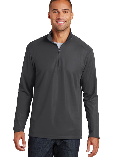 Port Authority® Pinpoint Mesh 1/2-Zip. K806 - Battleship Grey | Port Authority