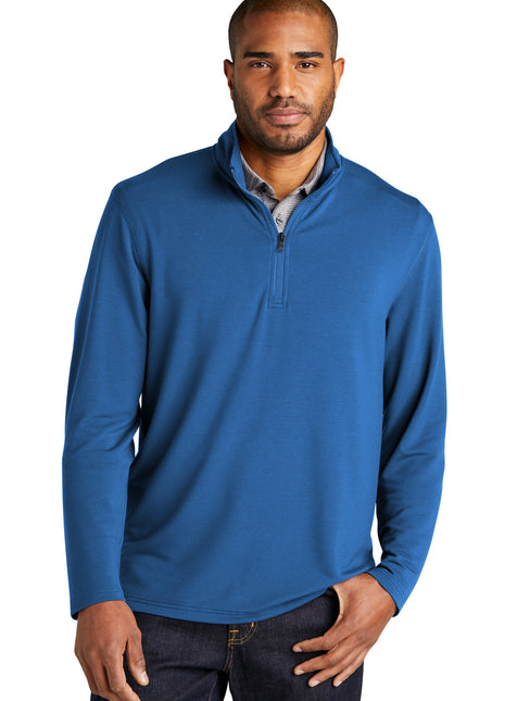 Port Authority® Microterry 1/4-Zip Pullover K825 - Aegean Blue | Port Authority