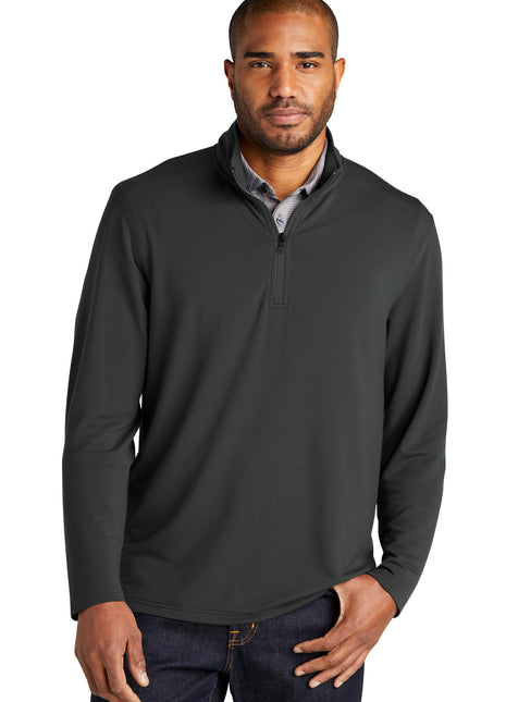 Port Authority® Microterry 1/4-Zip Pullover K825 - Charcoal | Port Authority