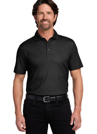 Port Authority® Fine Pique Blend Polo K830 - Black Heather | Port Authority
