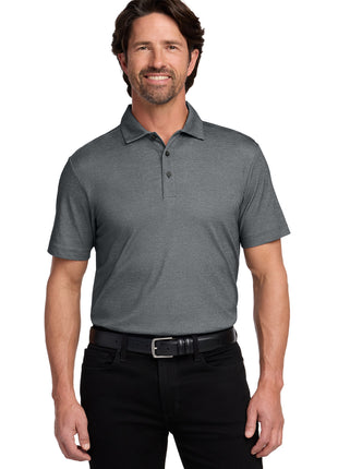 Port Authority® Fine Pique Blend Polo K830 - Charcoal Heather | Port Authority