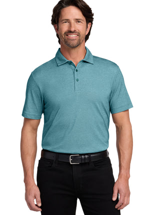 Port Authority® Fine Pique Blend Polo K830 - Dark Teal Heather | Port Authority