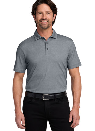 Port Authority® Fine Pique Blend Polo K830 - River Blue Navy Heather | Port Authority