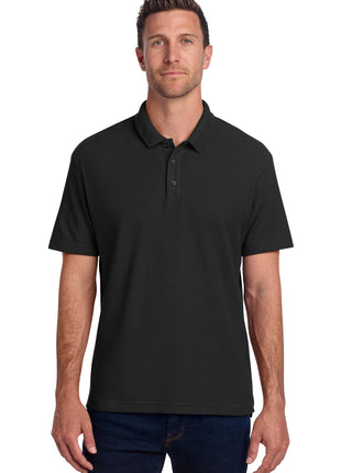 Port Authority® C-FREE® Cotton Blend Pique Polo K867 - Black | Port Authority