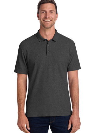 Port Authority® C-FREE® Cotton Blend Pique Polo K867 - Charcoal Heather | Port Authority
