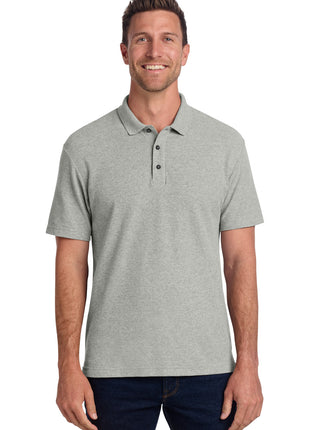 Port Authority® C-FREE® Cotton Blend Pique Polo K867 - Deep Smoke Heather | Port Authority