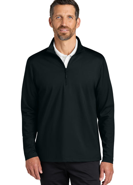 Port Authority® C-FREE® Double Knit 1/4-Zip K880 - Deep Black | Port Authority