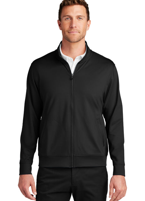 Port Authority® C-FREE® Double Knit Full-Zip K881 - Deep Black | Port Authority