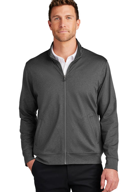 Port Authority® C-FREE® Double Knit Full-Zip K881 - Grey Steel Heather | Port Authority
