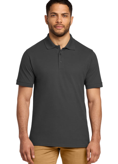 Port & Co™ Combed Ring Spun Pique Polo. KP1500 - Charcoal | Port & Co