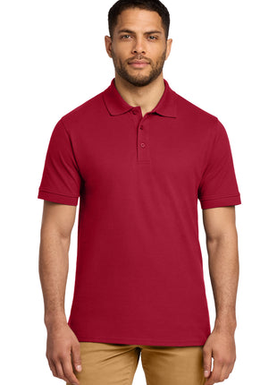Port & Co™ Combed Ring Spun Pique Polo. KP1500 - Red | Port & Co