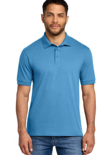 Port & Co™ Core Blend Jersey Knit Polo. KP55 - Aquatic Blue | Port & Co