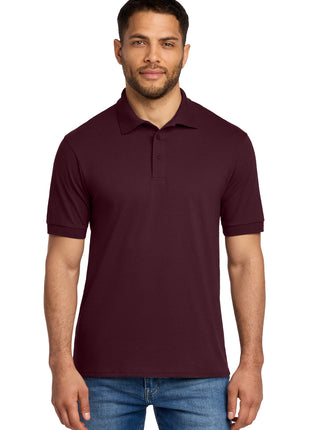 Port & Co™ Core Blend Jersey Knit Polo. KP55 - Athletic Maroon | Port & Co