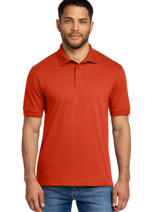 Port & Co™ Core Blend Jersey Knit Polo. KP55 - Orange | Port & Co